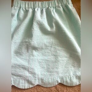 Lauren James Seersucker Scallop Skirt